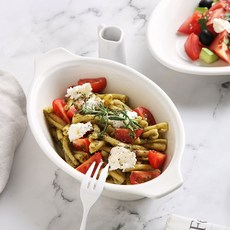 Syracuse CHINA 紐約素白橢圓焗烤盤 25cm, 白色, 1個