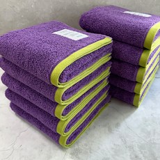 송월타월 아름 호텔 페이스 타올 180g 40수 코마사, 퍼플, 10개