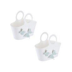 ANTS 蝴蝶造型置物籃 白色, 2個
