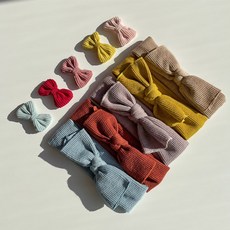 BEASOL 一套 5 個女孩絲帶髮帶 + 5 個髮夾