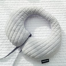 Marolotte 絎縫刺繡嬰兒護頸枕, 灰色