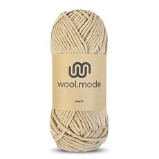 Knitt Wool Mode 編織線 100g, 1個, 22 米色