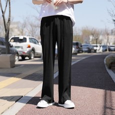 PLAYS 男款腰部鬆緊帶羅紋寬褲