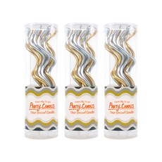 your Candle 纖細麻花系列蠟燭16入組, 3套, 金色, 銀色