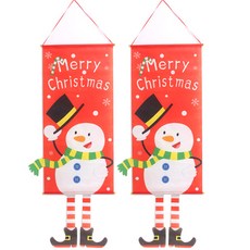 PARTYHAE 聖誕節立體橫幅 2入, 雪人