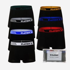 PLAYBOY 男士日常線條logo平口褲7件組