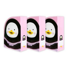 펭수 파일박스, 핑크, 3개