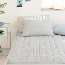 farfe 韓國製造 It's 竹纖維泡泡紗床墊, 灰色
