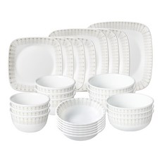 코렐 글램그린 사각 6인 식기 홈세트 26p, 혼합색상, 6종, 1세트