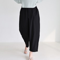 모이르벨라 여성용 냉감 통기성 쿨 밴딩 벌룬핏 롱 팬츠 P24SS2-A0388