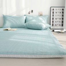 스코홈 잠보 논슬립 7cm 바닥 요 세트, 민트, 1세트