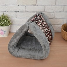 앤티스 반려동물 편한세상 매트형 쿠션 하우스, 호피 그레이, 1개