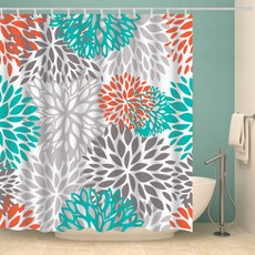 市集感性 防水 Splendid Flower 浴簾 Type 1, 1個