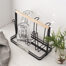 手提款倒掛式杯架, 黑色的, 1個