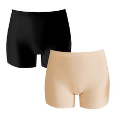 엘라운지 여성 무봉제 누디 드로즈팬티 2매 베이지 90