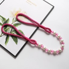루비코코 진주 스트랩 커튼타이백, 진핑크, 1개