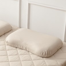 Ajiotex支撐睡眠花生型乳膠枕+內套+外套, 淺褐色的