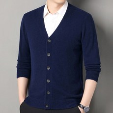 선빛 남성용 베런트 니트 캐주얼 브이넥 면 가디건