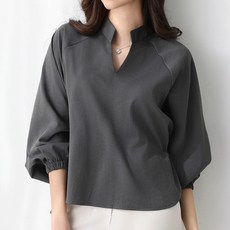 Pippin 女款立領不對稱罩衫 49653