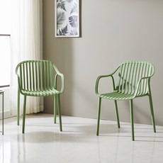 노아가구 라투 식탁의자, 그린, 2개