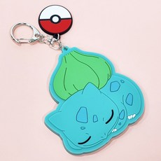 寶可夢大鏡面鑰匙圈 妙蛙種子, 1個, 混色