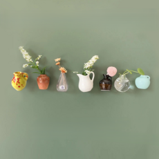 恩熙魔法 可愛超迷你花瓶冰箱磁鐵7件組, 6