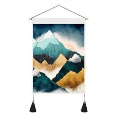 알로데 마운틴 윈드 벽걸이 장식 행잉 포스터, NO 09