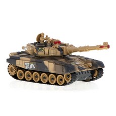 무선조종 배틀 탱크 RC카 9993, 베이지, 1개