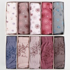 블루핀 여성용 부인 면혼방 퀸즈 맥시 팬티 10종 세트