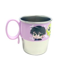 르번 국산 신비아파트 스텐 손잡이컵, 혼합색상, 1개