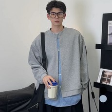 Elsso 男款換季外衣 開襟布勞森外套 衛衣 長袖開襟衫