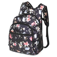 BLUE MOUNT 女士休閒旅行花卉圖案背包 CPZA40-KM, 蓮花
