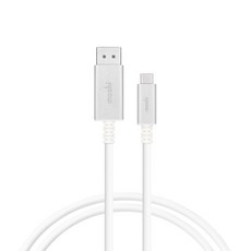moshi USB-C 到顯示端口電纜 5K 5 英尺 99MO084102, 1.5m, 白色的