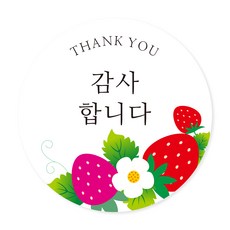 연두앵두 감사합니다 포장 스티커 100매입, C, 100개