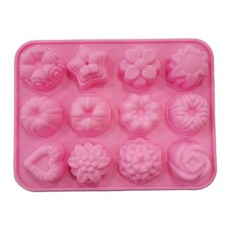 手作肥皂模具 野花 12格, 單色