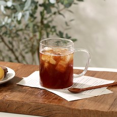 Iwooa 附把手耐熱玻璃杯 400ml, 單一顏色, 6個