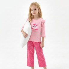 프리미에팜 아동용 캐치 티니핑 7부 슬라브 실내복 상하의 세트