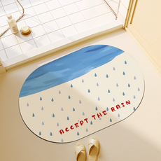 에스제이제인 두꺼운 미끄럼 방지 욕실 도어 발매트, TYPE 7