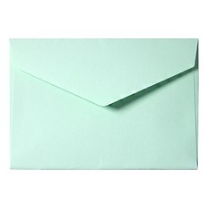 2Youngdesign 彩虹粉彩喜帖明信片信封, 50個, 薄荷綠