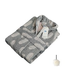 高級浴袍+淋浴球套組 YP64, 3型（浴袍），白色（淋浴球）, 1組