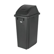 프랑코 퍼블릭 휴지통 슬림푸쉬 50L, 블랙, 1개