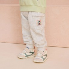 milkmile 兒童蘋果小狗工裝褲