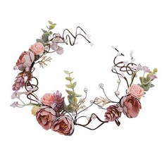 Minsung Company極光清新髮箍花冠, 1個, 粉色的