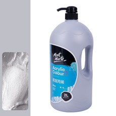 Mont Marte 蒙瑪特 darumi丙烯酸吐體散裝34銀, 1 種顏色, 2L