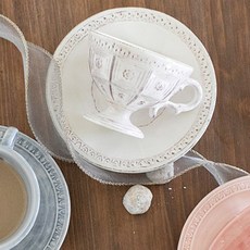 Tierra Augusta 茶杯與杯碟 F5880, 米白色, 1套