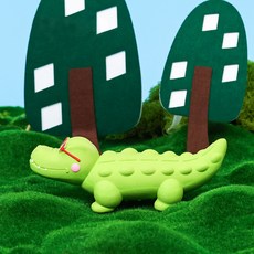 PASTEL PET 寵物迷你動物玩具, 綠色, 1個
