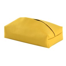 JCP 迷你尺寸皮革面紙套, 黃色, 1個