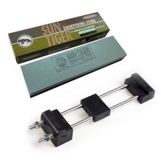 Sun Tiger 雙面磨石+天星精密橡膠底座套組, 1組
