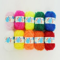 SEVY 水潤感絲瓜布迷你毛線10球組合, 夏季靈魂, 1個