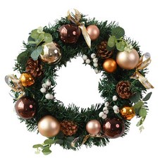 Min Sung Company鈴鐺松果裝飾聖誕花環, 混合顏色